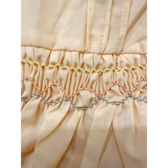 Vintage Bette's Girls Smocked Dress 18 Months Lace Trim Baby Toddler Outfit - Picture 4 of 7